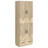 vidaXL Set omar 2 pcs Sonoma hrast Inženirski les
