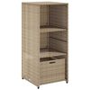 vidaXL Vrtna omara za shranjevanje bež 50x55x115 cm poli ratan