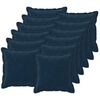 vidaXL Prevleka za blazino 12 kos HOUTEN Modra 40 x 40 cm Mikrofibra