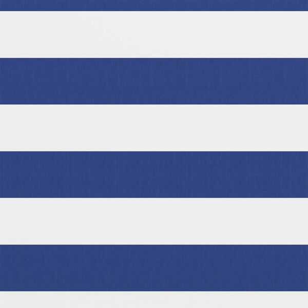 vidaXL Balkonsko platno belo in modro 75x600 cm oksford blago