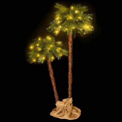 vidaXL Božično drevesce z LED lučkami 90 cm in 150 cm
