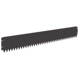 vidaXL Robovi trave 20 pcs 103 x 15 cm Jeklo Črna
