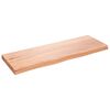 vidaXL Kopalni&scaron;ki pult svetlo rjav 80x30x(2-4) cm obdelan trden les