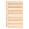 vidaXL Vrata za omarico z letvicami 2 kosa 99,3x59,4 cm trdna borovina