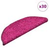 vidaXL Stopni&scaron;čne preproge 30 kosov 56x17x3 cm roza polkrožne