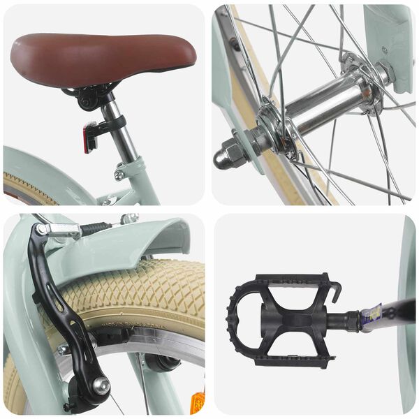 vidaXL Otro&scaron;ko Kolo 20 Palcev za starost od 6 do 11 let Svetlo zelena