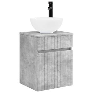 vidaXL Visoka umivalnik s police Betonsko siva 39 x 35 x 63 cm