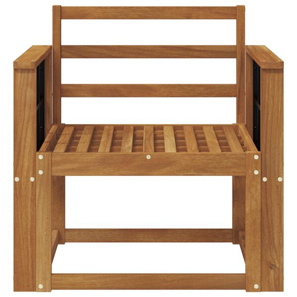 vidaXL Zunanji kavč Masiven les akacije Naravna