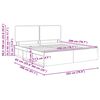 vidaXL Konstrukcija postelje Sonoma 200 x 200 cm Masivno borovo les