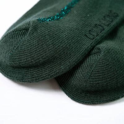 Otroške hlačne nogavice temno zelene 92