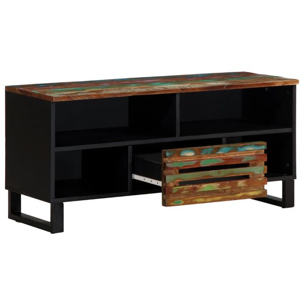 vidaXL TV omarica 100x34x46 cm trden akacijev les