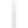 vidaXL Vitrina visok sijaj bela 82,5x30,5x185 cm iverna plo&scaron;ča