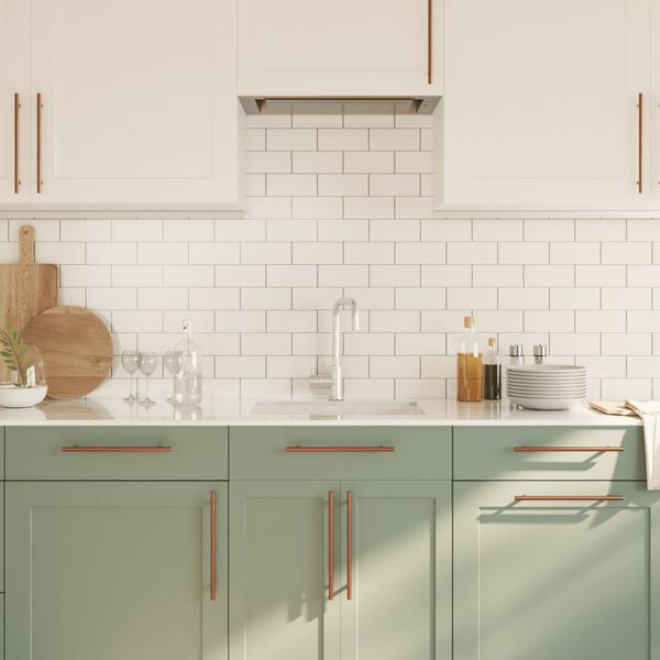 vidaXL Ročaji za omarico 5 kosov bronasti 224 mm nerjaveče jeklo