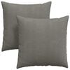 vidaXL Blazine za kavč 2 pcs Svetlo siva 80 x 80 cm Žametna tkanina
