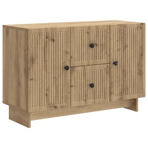 vidaXL Strani &scaron;al Artisan hrast 89 x 34,5 x 60 cm Inženirski les