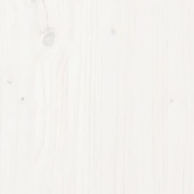 vidaXL Visoka greda bela 112x25x66 cm trdna borovina
