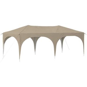 vidaXL Zložljivi &scaron;otor za zabave krema 575 x 288 x 245 cm