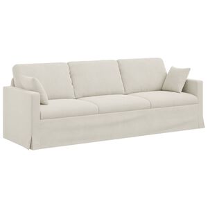 vidaXL Kavč krema 228 x 78 x 80 cm Žamet