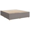 vidaXL Box spring postelja z vzmetnico taupe 180x200 cm blago