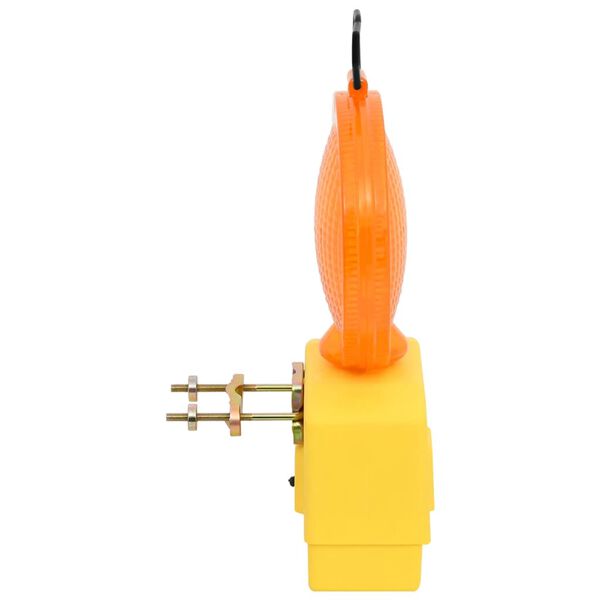 vidaXL Opozorilne luči za gradbišče 10 kosov z baterijami 18x8x37 cm