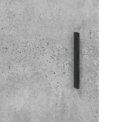 vidaXL Visoka omara betonsko siva 34,5x34x180 cm inženirski les