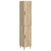 vidaXL Set omar 2 pcs Sonoma hrast 33 x 34,5 x 89,5 cm Inženirski les
