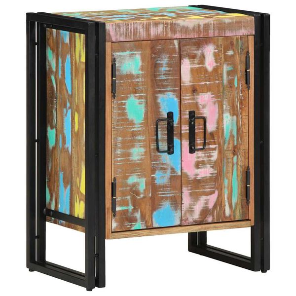 vidaXL Omara za čevlje z vrati Črna 30 x 30 x 40 cm Trden predelan les