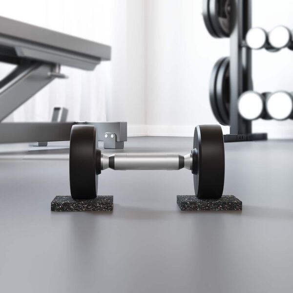 vidaXL Guma valj Črna Guma