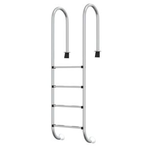 vidaXL Lestev za bazen 54x38x184,5 cm 304 nerjaveče jeklo