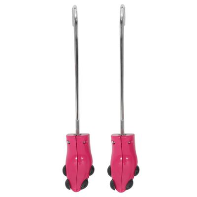 vidaXL Raztegovalniki za škornje z žlico roza EU 34-40 plastika