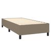 vidaXL Box spring postelja z vzmetnico taupe 80x200 cm blago