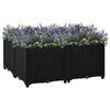 vidaXL Visoka greda 80x80x38 cm polipropilen