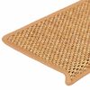 vidaXL Samolepilne preproge za stopnice sisal 30 kosov 65x21x4 sisal
