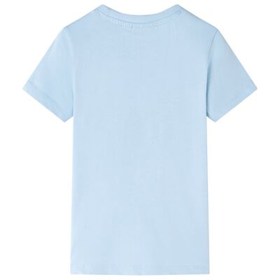 Otroška majica s kratkimi rokavi svetlo modra 92