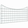 vidaXL Komplet ograje za ribnik 5 kos 100 x 50 cm Jeklo Zelena