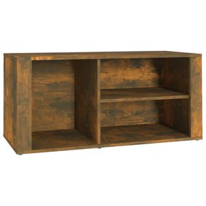 vidaXL Omarica za čevlje dimljeni hrast 100x35x45 cm inženirski les
