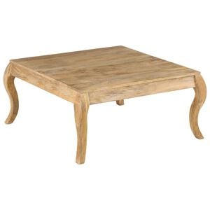 vidaXL Klubska mizica 80x80x40 cm trden mangov les