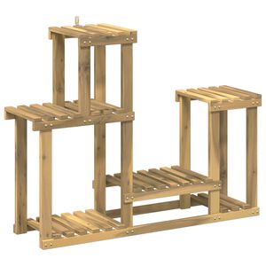 vidaXL Stojalo za rastline Bela 90 x 25 x 73 cm Masiven les akacije