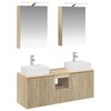 vidaXL Komplet omaric za kopalnico 5 pcs Sonoma hrast Inženirski les