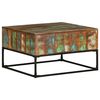 vidaXL Klubska mizica 68x68x41 cm trden predelan les