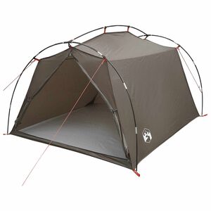 vidaXL Tunelski &scaron;otor 2-osebni Rjava in siva