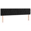 vidaXL Box spring postelja z vzmetnico črna 120x190 cm žamet