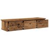 vidaXL Stenska omara Old Wood 88x26x18,5 cm Inženirski les