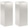 vidaXL Stojalo za rastline 2 pcs Srebrna 40 x 40 x 100 cm Jeklo
