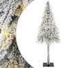 vidaXL Božično drevo med 150 LED z stojalom Bela 120 cm PE in jeklo