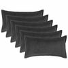 vidaXL Prevleka za blazino 6 kos HOUTEN Temno siva 40 x 80 cm Boucl&eacute;