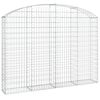 vidaXL Obokana gabonska ko&scaron;ara 200x30x140/160 cm pocinkano železo