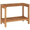 vidaXL Kopalni&scaron;ka mizica 60x30x45 cm trdna tikovina