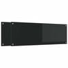 vidaXL Kuhinjski panel 2 pcs Črna 120 x 40 cm kaljeno steklo