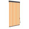 vidaXL Zunanje rolo senčilo 80x250 cm belo in oranžno